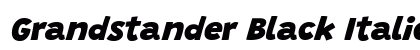 Grandstander Black Italic Preview