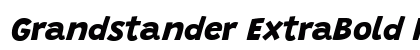 Grandstander ExtraBold Italic Preview