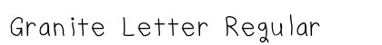 Granite Letter Regular preview
