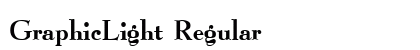 GraphicLight Regular preview