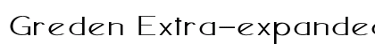 Greden Extra-expanded Bold Preview