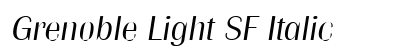 Grenoble Light SF Italic Preview