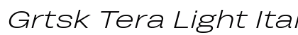 Grtsk Tera Light Italic preview