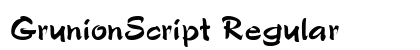 GrunionScript Regular Preview