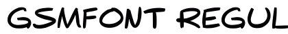 gsmfont Regular preview