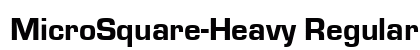 MicroSquare-Heavy Regular preview