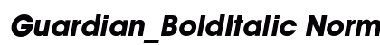Guardian_BoldItalic Normal preview