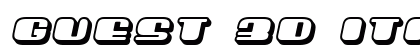 Guest 3D Italic preview