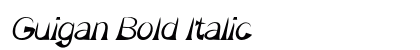 Guigan Bold Italic Preview