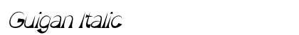 Guigan Italic preview
