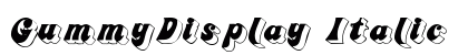 GummyDisplay Italic preview