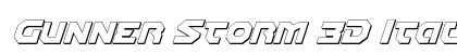 Gunner Storm 3D Italic Italic preview