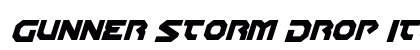Gunner Storm Drop Italic Italic preview