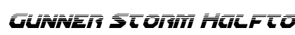 Gunner Storm Halftone Italic Italic preview