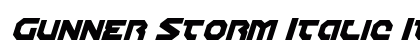 Gunner Storm Italic Italic preview