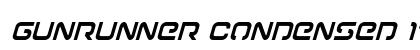 Gunrunner Condensed Italic Condensed Italic preview
