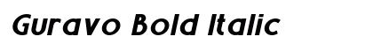 Guravo Bold Italic Preview