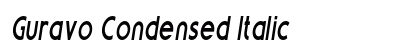 Guravo Condensed Italic Preview