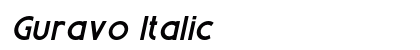 Guravo Italic Preview