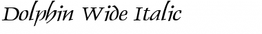 Dolphin Wide Italic Font Dolphin Wide Italic Font