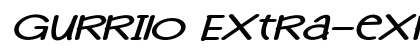 Gurrilo Extra-expanded Italic preview