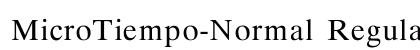 MicroTiempo-Normal Regular preview