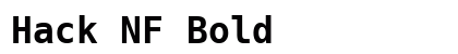 Hack NF Bold preview