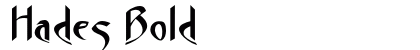 Hades Bold preview