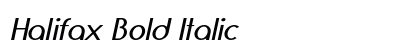 Halifax Bold Italic preview