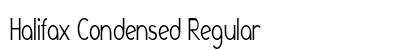 Halifax Condensed Regular Preview