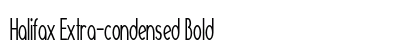 Halifax Extra-condensed Bold Preview