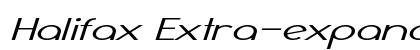 Halifax Extra-expanded Italic preview