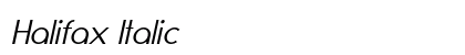 Halifax Italic Preview