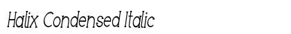 Halix Condensed Italic preview