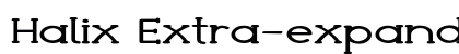 Halix Extra-expanded Bold Preview