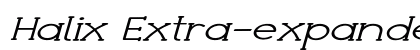 Halix Extra-expanded Italic preview