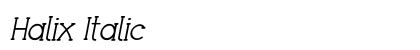 Halix Italic Preview
