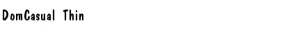 DomCasual Font