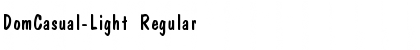 DomCasual-Light Font