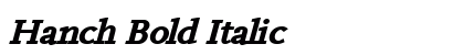 Hanch Bold Italic preview