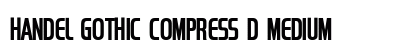 Handel Gothic Compress D Medium preview
