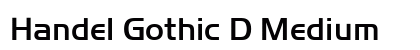 Handel Gothic D Medium preview