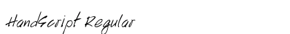 HandScript Regular Preview