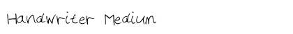 Handwriter Medium preview