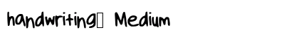 handwriting_ Medium preview
