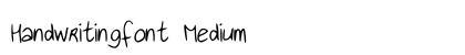 Handwritingfont Medium preview