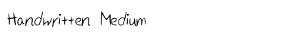 Handwritten Medium preview
