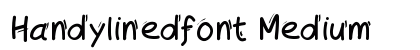 Handylinedfont Medium preview
