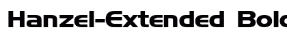 Hanzel-Extended Bold Preview