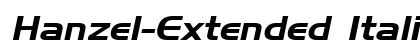 Hanzel-Extended Italic Preview